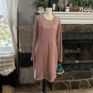 Blush J for Justify Netted Dress